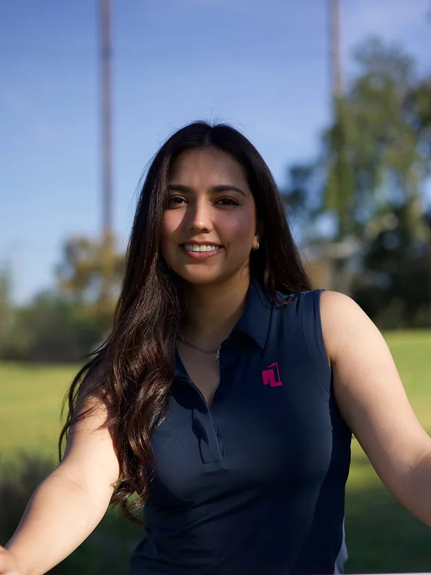 Raza Golf Co. Women s Navy Sleeveless Golf Polo