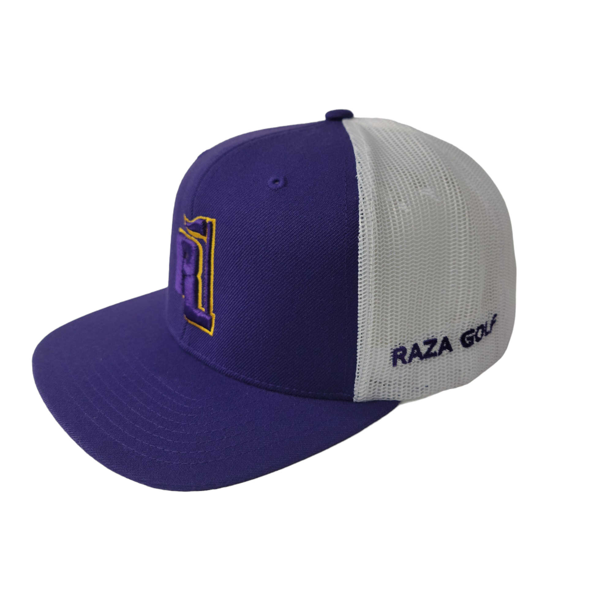 Raza Golf Purple White Trucker Hat