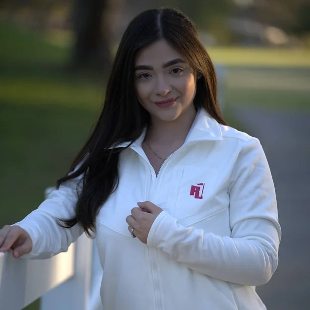 Raza Golf Women's White Zip Up Jacket