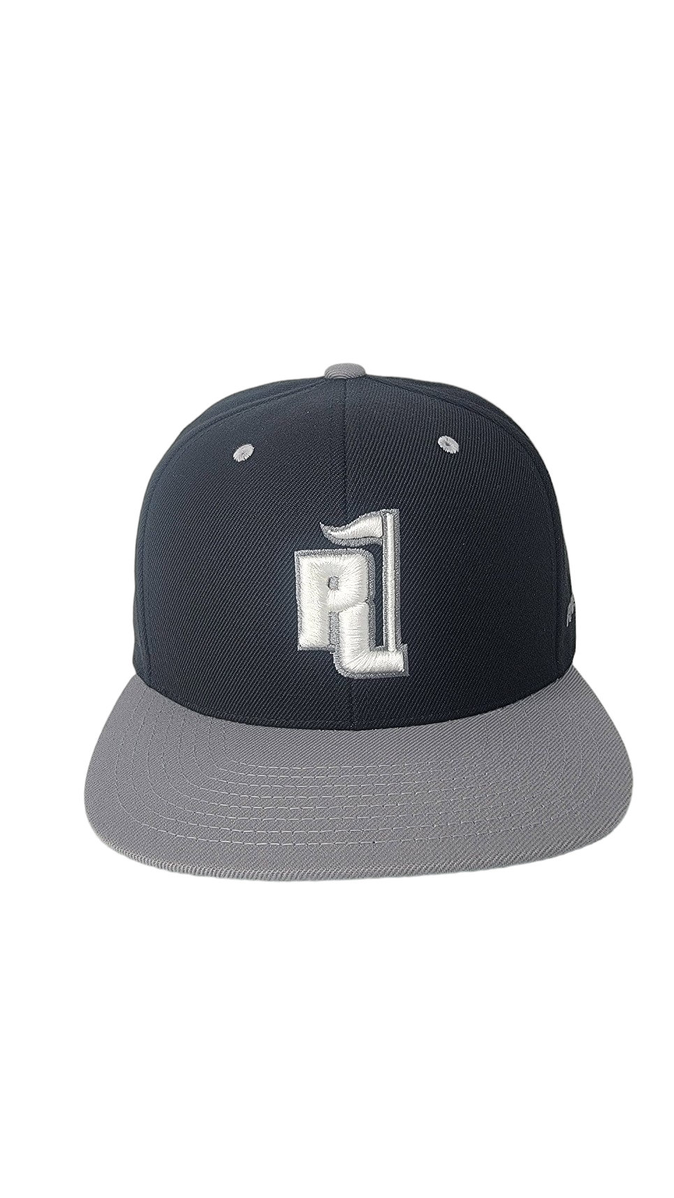 Raza Golf Black and Silver Snapback with White and Silver Logo