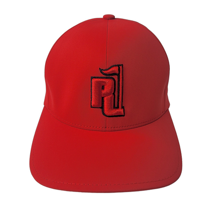 Raza Golf Red Fitted Hat with Red and Black Logo