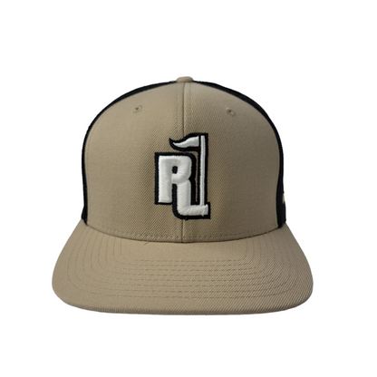 Raza Golf Khaki and Black Trucker with White and Black Logo