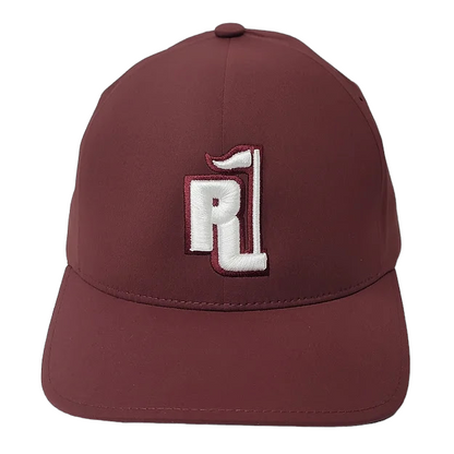 Raza Golf Maroon Fitted Hat with White and Maroon Logo