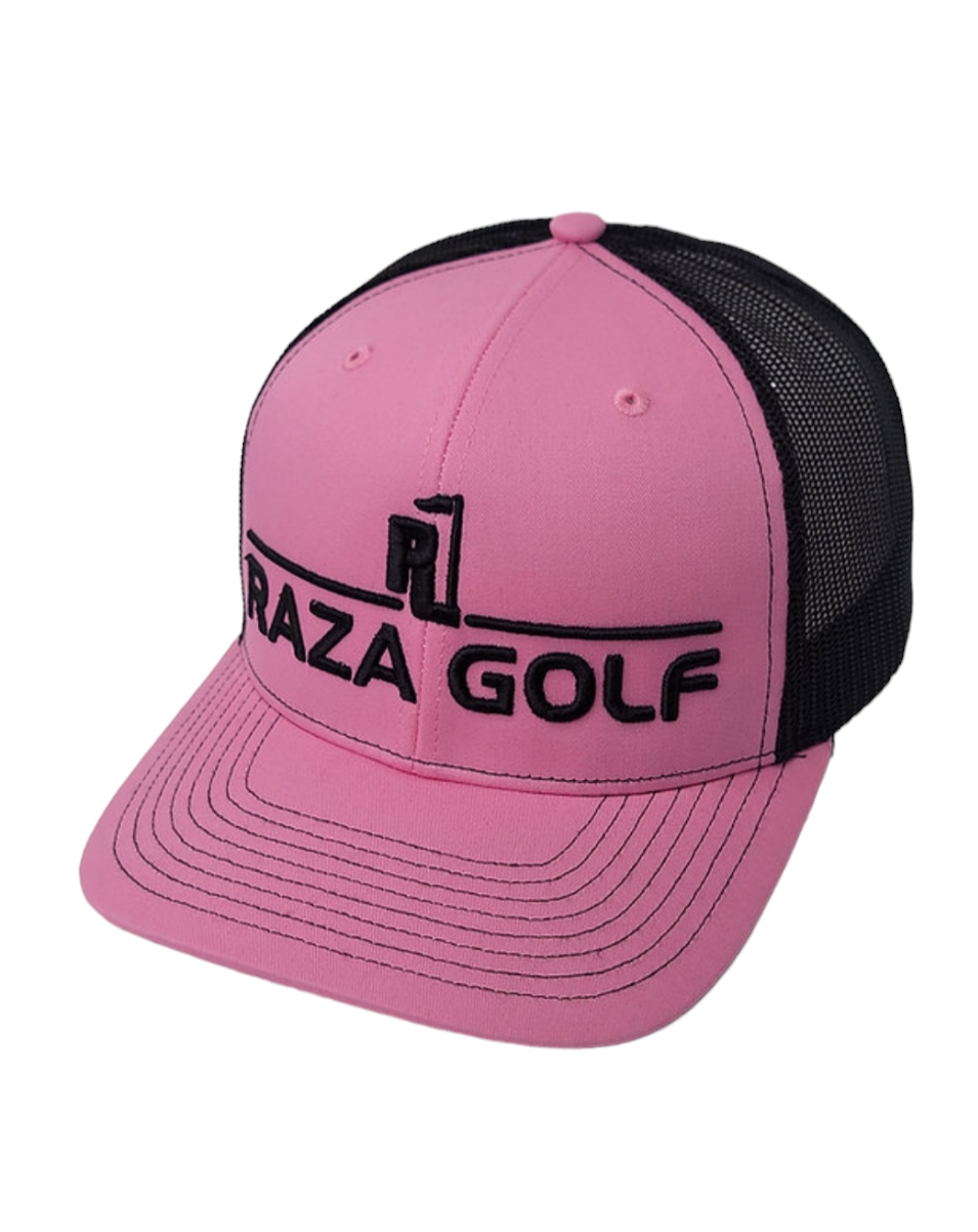 Raza Golf Pink and Black Trucker