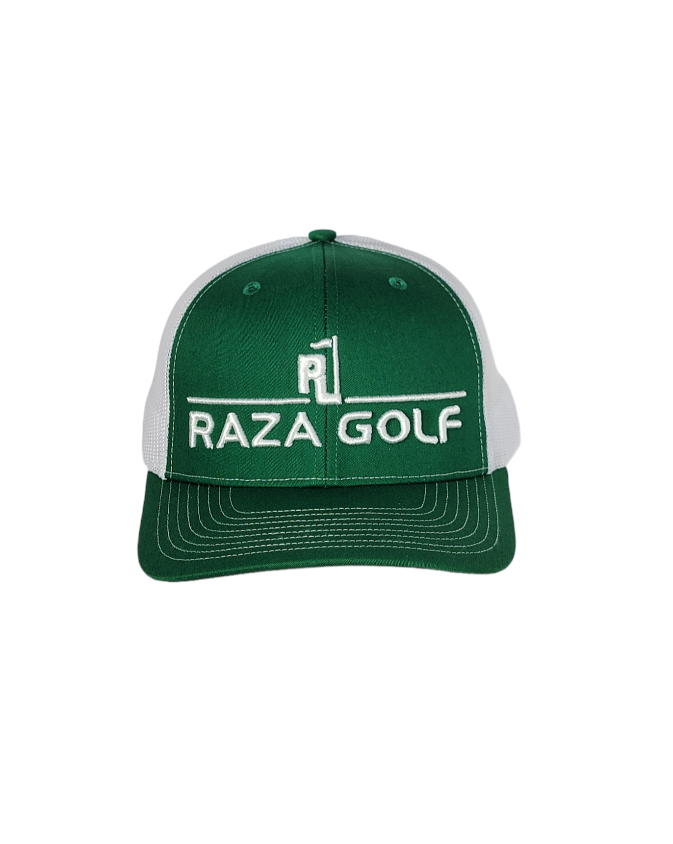 Raza Golf Kelly Green/White Linear Trucker Hat